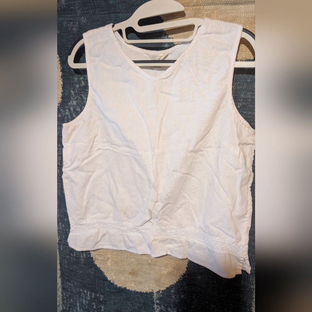 Vintage Christopher & Banks White Tank Top